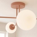 Lampa sufitowa ROMA 4 CORAL OPAL – koralowa, 4 × E14