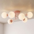 Lampa sufitowa ROMA 6 CORAL OPAL – koralowa, 6 × E14