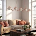 Lampa wisząca SINUS 5 CORAL – koralowa, 5 × G9