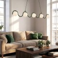 Lampa wisząca SINUS 5 OLIVE GREEN – oliwkowa, 5 × G9