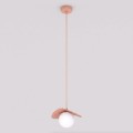 Lampa wisząca FLORA 1 CORAL – koralowa, 1 × G9