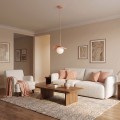 Lampa wisząca FLORA 1 CORAL – koralowa, 1 × G9