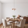 Lampa wisząca FLORA 1 CORAL – koralowa, 1 × G9