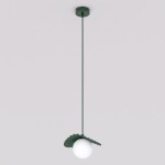 Lampa wisząca FLORA 1 OLIVE GREEN – oliwkowa, 1 × G9