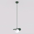 Lampa wisząca FLORA 1 OLIVE GREEN – oliwkowa, 1 × G9