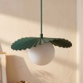 Lampa wisząca FLORA 1 OLIVE GREEN – oliwkowa, 1 × G9