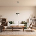 Lampa wisząca FLORA 1 OLIVE GREEN – oliwkowa, 1 × G9