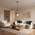 Lampa wisząca FLORA 1 OLIVE GREEN – oliwkowa, 1 × G9
