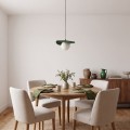 Lampa wisząca FLORA 1 OLIVE GREEN – oliwkowa, 1 × G9