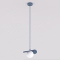 Lampa wisząca FLORA 1 DUSTY BLUE – przygaszony błękit, 1 × G9