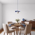 Lampa wisząca FLORA 1 DUSTY BLUE – przygaszony błękit, 1 × G9