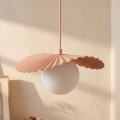 Lampa wisząca FLORA 3 CORAL – koralowa, 3 × G9