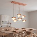 Lampa wisząca FLORA 6 CORAL – koralowa, 6 × G9