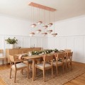 Lampa wisząca FLORA 9 CORAL – koralowa, 9 × G9