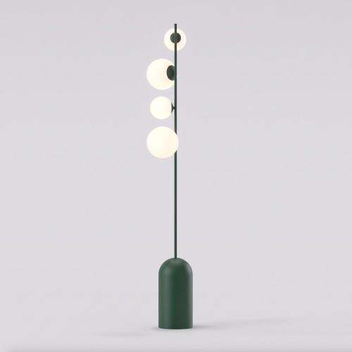 Lampa podłogowa ETNO LP4 OLIVE GREEN – oliwkowa, 4 × G9