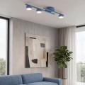 Lampa sufitowa FRAGMENT 3 DUSTY BLUE – nowoczesna forma, niebieskie