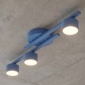 Lampa sufitowa FRAGMENT 3 DUSTY BLUE – nowoczesna forma, niebieskie