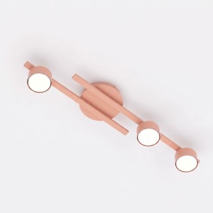 Lampa sufitowa FRAGMENT 3 CORAL – koralowy akcent w nowoczesnym wnętrzu