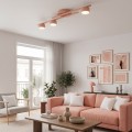 Lampa sufitowa FRAGMENT 3 CORAL – koralowy akcent w nowoczesnym wnętrzu