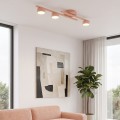 Lampa sufitowa FRAGMENT 3 CORAL – koralowy akcent w nowoczesnym wnętrzu