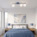 Lampa sufitowa KAIRO 3 DUSTY BLUE – błękitna, 3 × E14