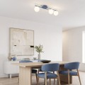 Lampa sufitowa KAIRO 3 DUSTY BLUE – błękitna, 3 × E14