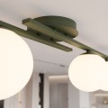Lampa sufitowa KAIRO 3 OLIVE GREEN – oliwkowa, 3 × E14