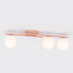 Lampa sufitowa KAIRO 3 CORAL – koralowa, 3 × E14