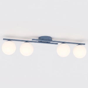 Lampa sufitowa KAIRO 4 DUSTY BLUE – błękitna, 4 × E14