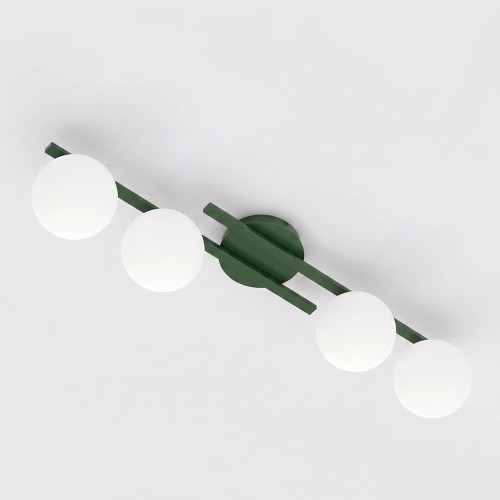Lampa sufitowa KAIRO 4 OLIVE GREEN – oliwkowa, 4 × E14