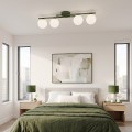 Lampa sufitowa KAIRO 4 OLIVE GREEN – oliwkowa, 4 × E14
