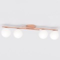 Lampa sufitowa KAIRO 4 CORAL – koralowa, 4 × E14