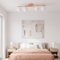 Lampa sufitowa KAIRO 4 CORAL – koralowa, 4 × E14