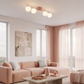 Lampa sufitowa KAIRO 4 CORAL – koralowa, 4 × E14