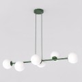 Lampa wisząca MAGNUS 6 OLIVE GREEN – oliwkowa zieleń