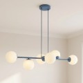 Lampa wisząca MAGNUS 6 DUSTY BLUE – sześć punktów światła i subtelny błękit