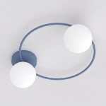 Lampa sufitowa SOPRA 2 DUSTY BLUE – błękitna, 2 × E14
