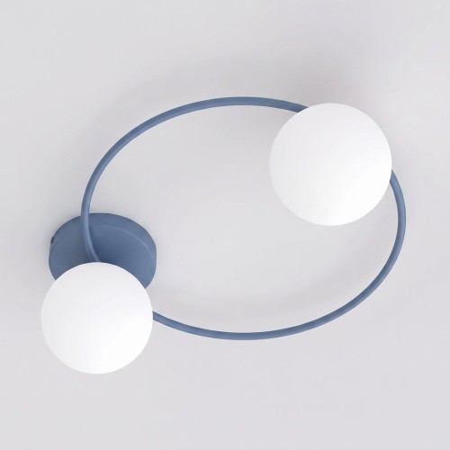 Lampa sufitowa SOPRA 2 DUSTY BLUE – błękitna, 2 × E14