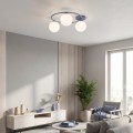 Lampa sufitowa SOPRA 3 DUSTY BLUE – błękitna, 3 × E14E
