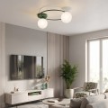Lampa sufitowa SOPRA 2 OLIVE GREEN – oliwkowa, 2 × E14