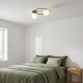 Lampa sufitowa SOPRA 2 OLIVE GREEN – oliwkowa, 2 × E14
