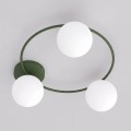Lampa sufitowa SOPRA 3 OLIVE GREEN – oliwkowa, 3 × E14
