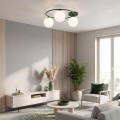 Lampa sufitowa SOPRA 3 OLIVE GREEN – oliwkowa, 3 × E14