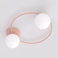 Lampa sufitowa SOPRA 2 CORAL – koralowa, 2 × E14