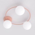 Lampa sufitowa SOPRA 3 CORAL – koralowa, 3 × E14