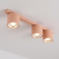 Lampa sufitowa NANO 3 CORAL – koralowa, 3 × GU10 AR111