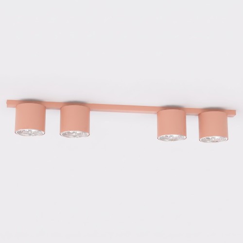 Lampa sufitowa NANO 4 CORAL – koralowa, 4 × GU10 AR111