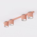Lampa sufitowa NANO 4 CORAL – koralowa, 4 × GU10 AR111