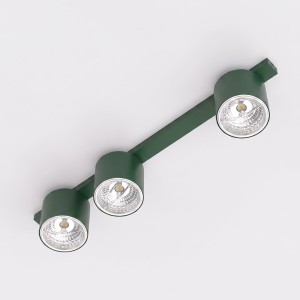 Lampa sufitowa NANO 3 OLIVE GREEN – oliwkowa, 3 × GU10 AR111