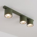 Lampa sufitowa NANO 3 OLIVE GREEN – oliwkowa, 3 × GU10 AR111